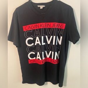 Calvin Klein Jeans v neck shirt size medium